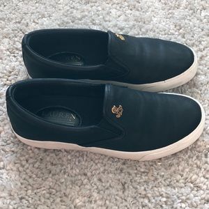 Lauren Ralph Lauren Black Slip-on Sneakers